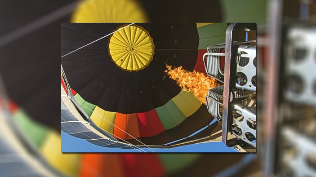 Los globos aerostáticos se componen de 3 partes: vela, barquilla y el quemador Elementos auxiliares: Bombonas de gas y el ventilador utilizado para inflar el globo en frío cuando está en tierra.