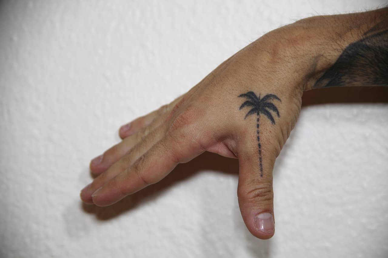 Mike y su novia 
<b><a href="https://www.univision.com/shows/mira-quien-baila/greeicy-rendon-la-espiritu-libre" target="_blank">Greeicy Rendón</a></b> se tatuaron palmeritas en la misma parte del cuerpo, en la mano y en la parte trasera del tobillo. Para ellos son un recordatorio del amor que sienten por el mar. Ver las palmeras les recuerdan que 
<b>en algún momento deben irse a vivir a la playa</b>.