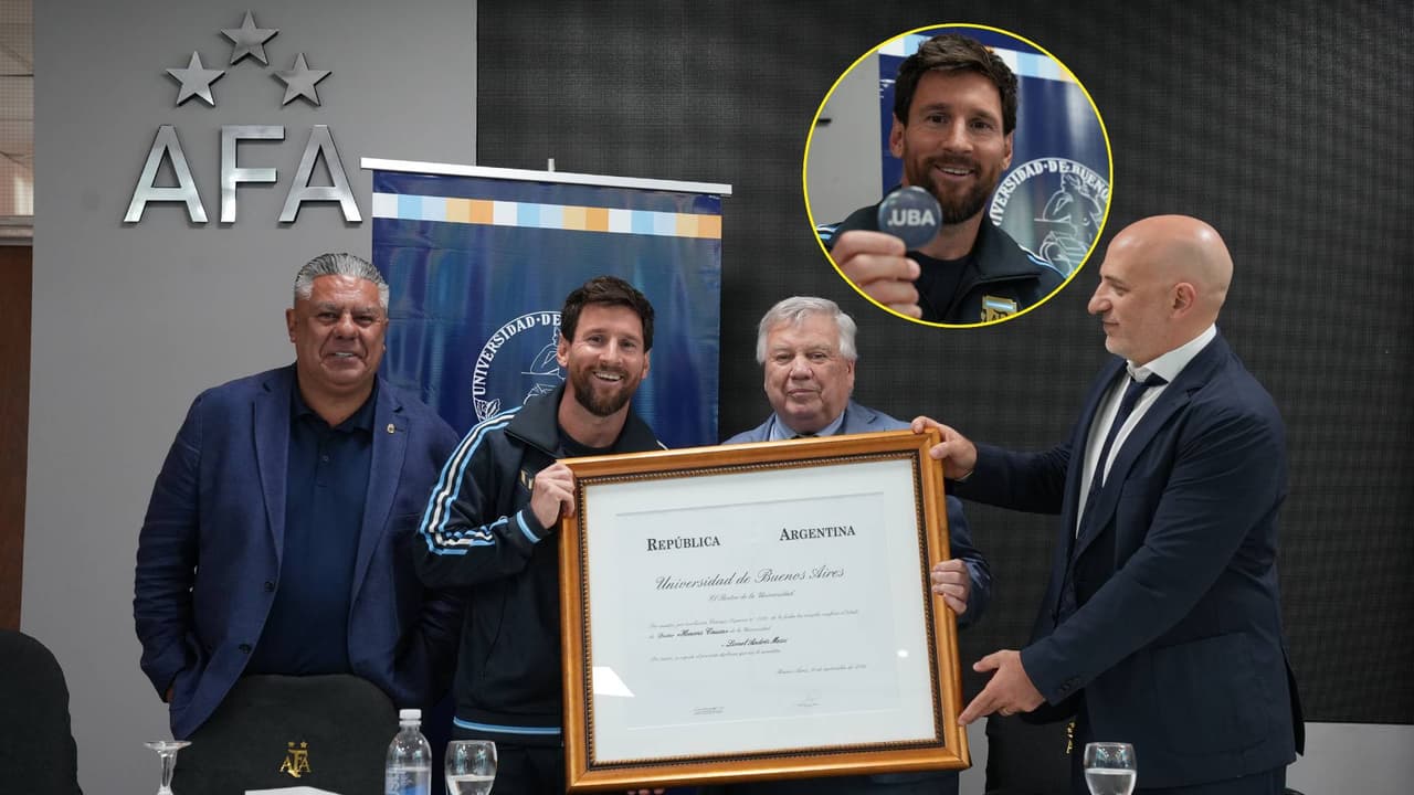 Lionel Messi recibe doctorado Honoris Causa de la Universidad de Buenos Aires