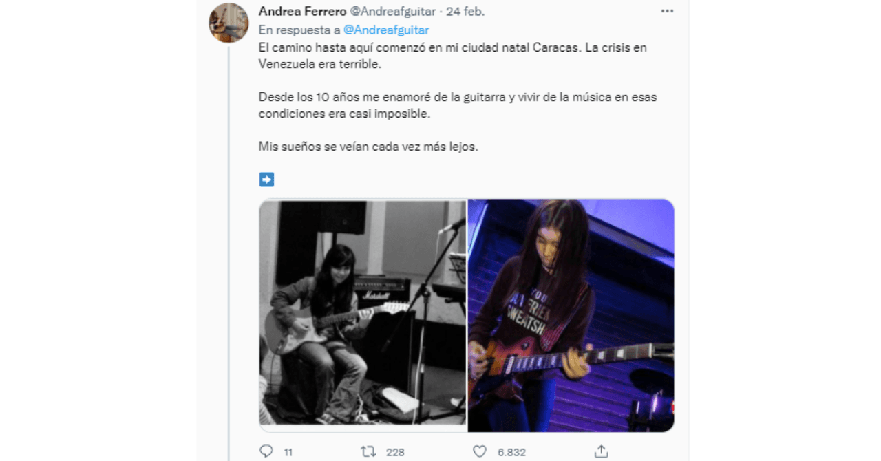 Andrea Ferrero se hizo viral por su historia.