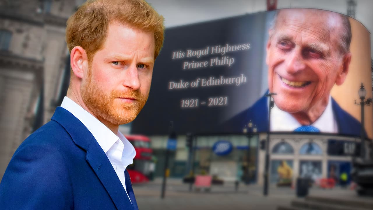 El príncipe Harry regresa a Reino Unido (sin Meghan Markle) para el funeral del príncipe Philip


