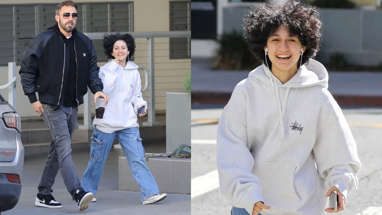 El actor y su hijastra visitaron una tienda de libros usados antes de dirigirse a una tienda de segunda mano donde compraron más artículos.