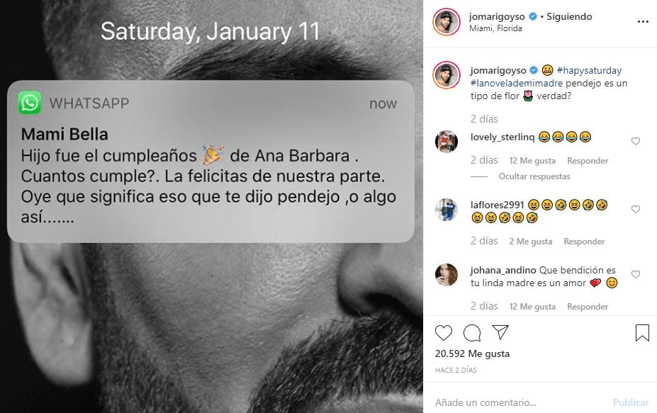 “Oye, qué significa eso que te dijo 'pendejo', o algo así”, pregunta Marijosé a su hijo.