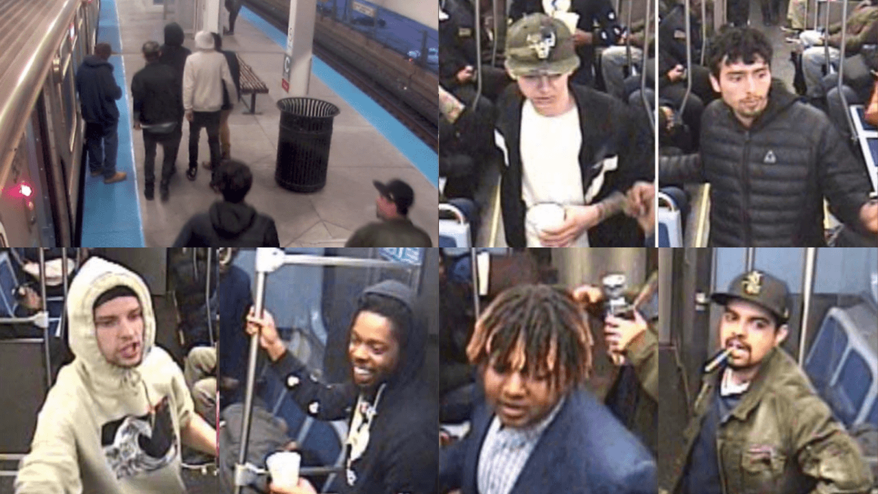 Imágenes difundidas por la policía de Chicago.