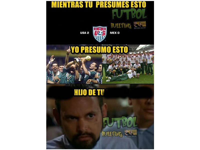 Antes de iniciar el cotejo aparecieron los memes, muchos de ellos con plena confianza de una victoria de México sobre Estados Unidos