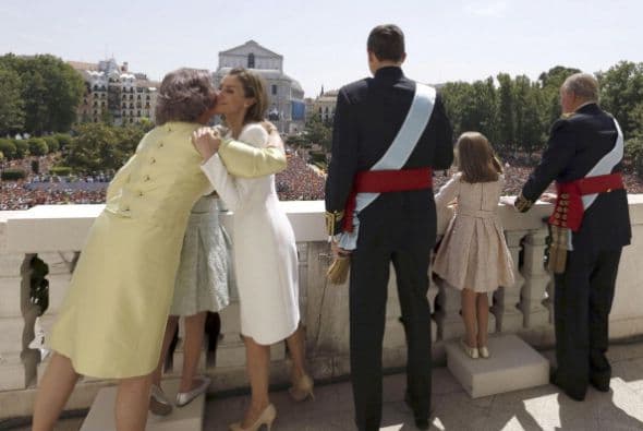 La proclamación de Felipe VI pudo estar llena de protocolos pero también los reyes tiene su lado humano.
