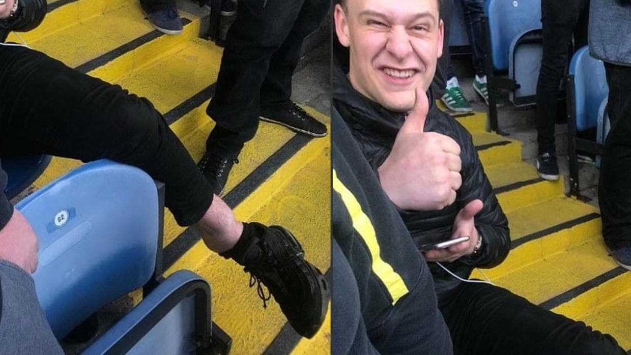 Se fracturó celebrando gol del Leeds de Bielsa y prefirió quedarse al final del partido