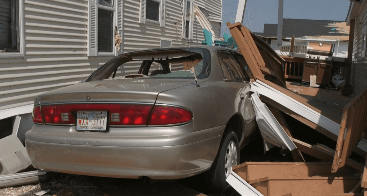 Emerald Isle es una de las zonas más afectadas por el huracán Dorian en Carolina del Norte