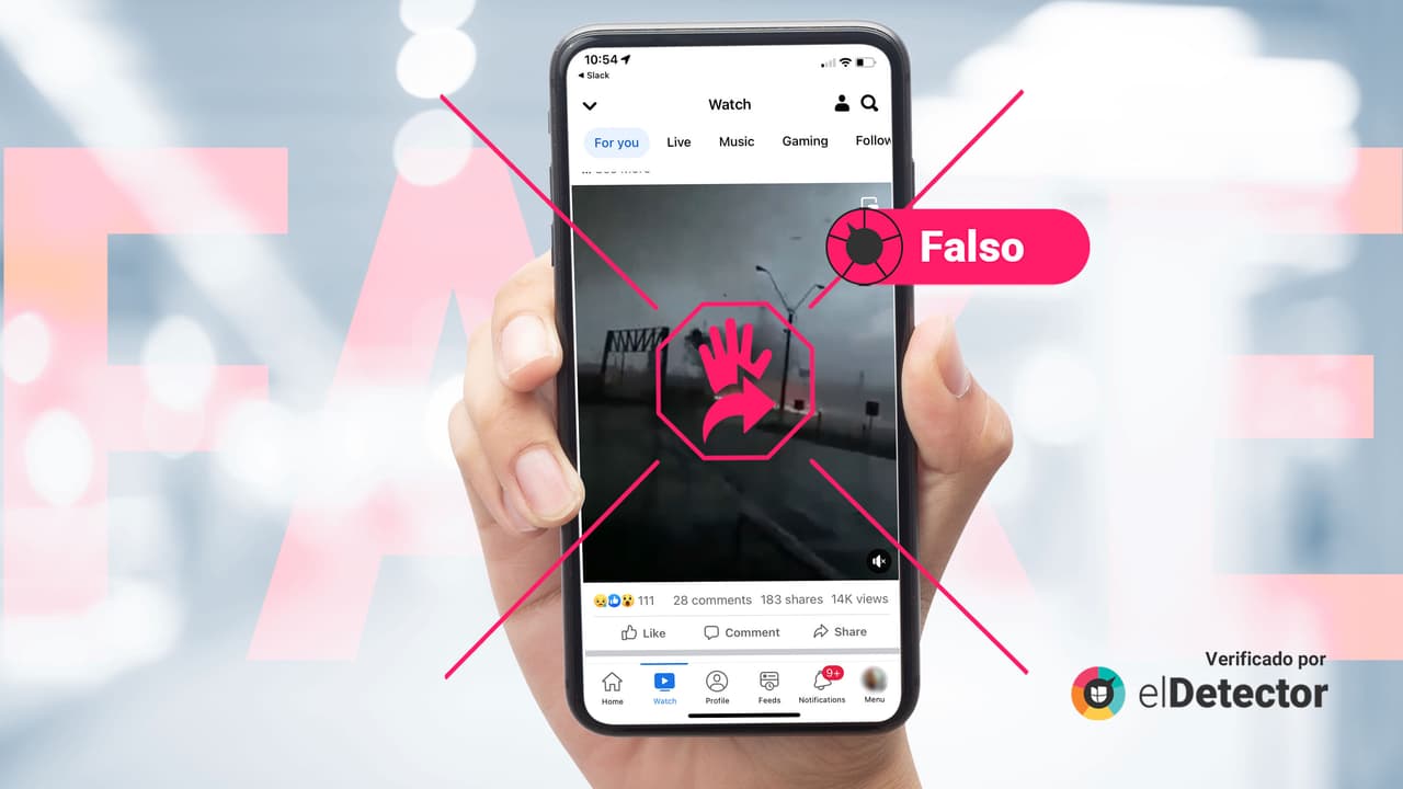 Este video no es del huracán Ian: ya fue difundido en 2019 y es de un tornado en Chile