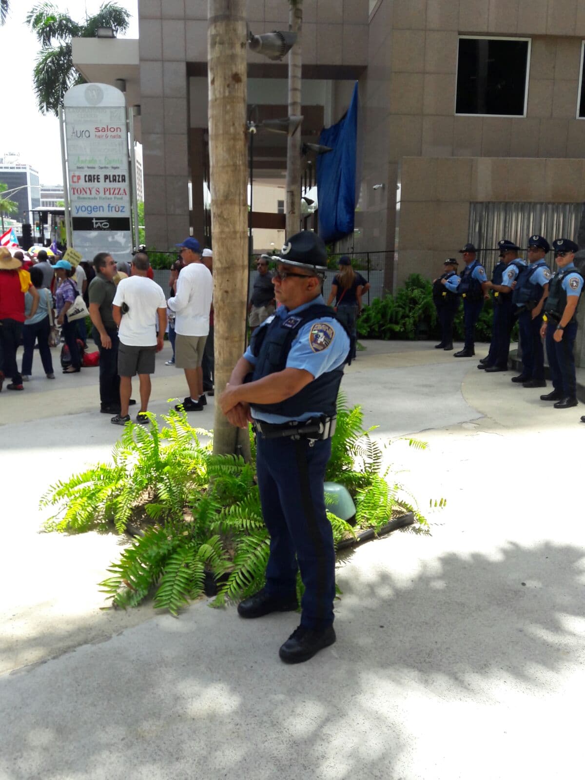 Marcha contra las medidas de austeridad en Puerto Rico.