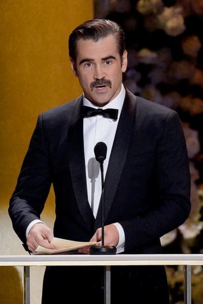 Colin Farrell con todo y "bigotito".