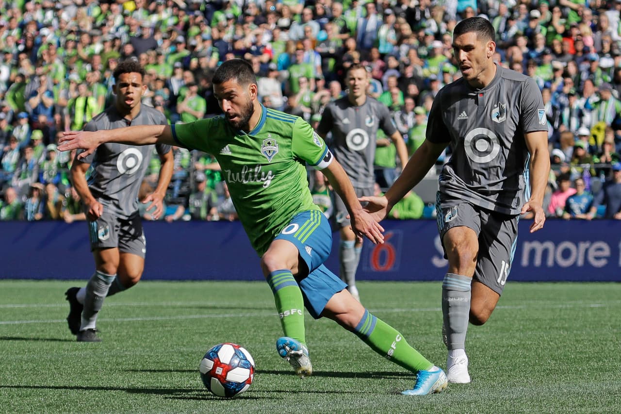 #10 Nicolás Lodeiro, Seattle Sounders. Igual que el Atlanta United, los Sounders tienen dos jugadores en el Top 10 de camisetas más vendidas.