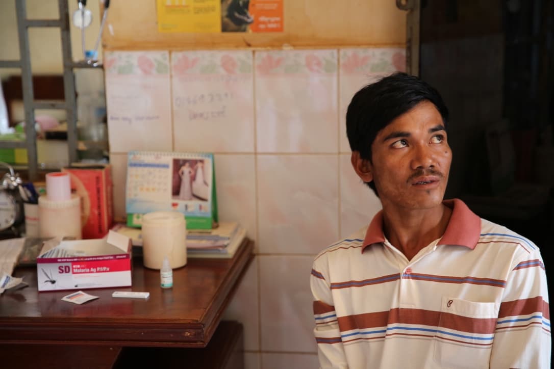 "I felt dizzy. When I realized I had a fever, I bought cold medicine. I did not know that treatment for malaria was offered here."