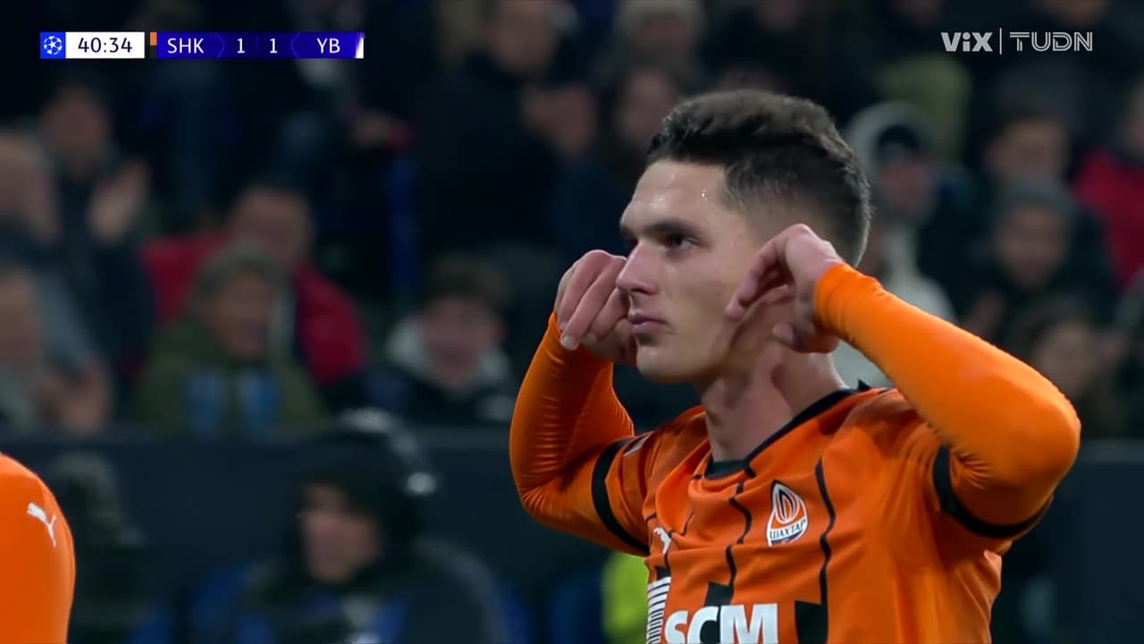 ¡Remontada del Shakhtar! Zudakov suelta un trallazo y se ponen 2-1