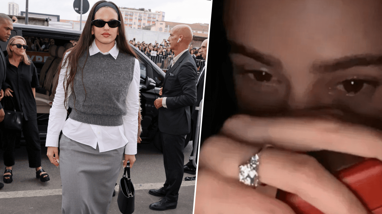 Rosalía le da un nuevo uso a su anillo de compromiso con Rauw Alejandro