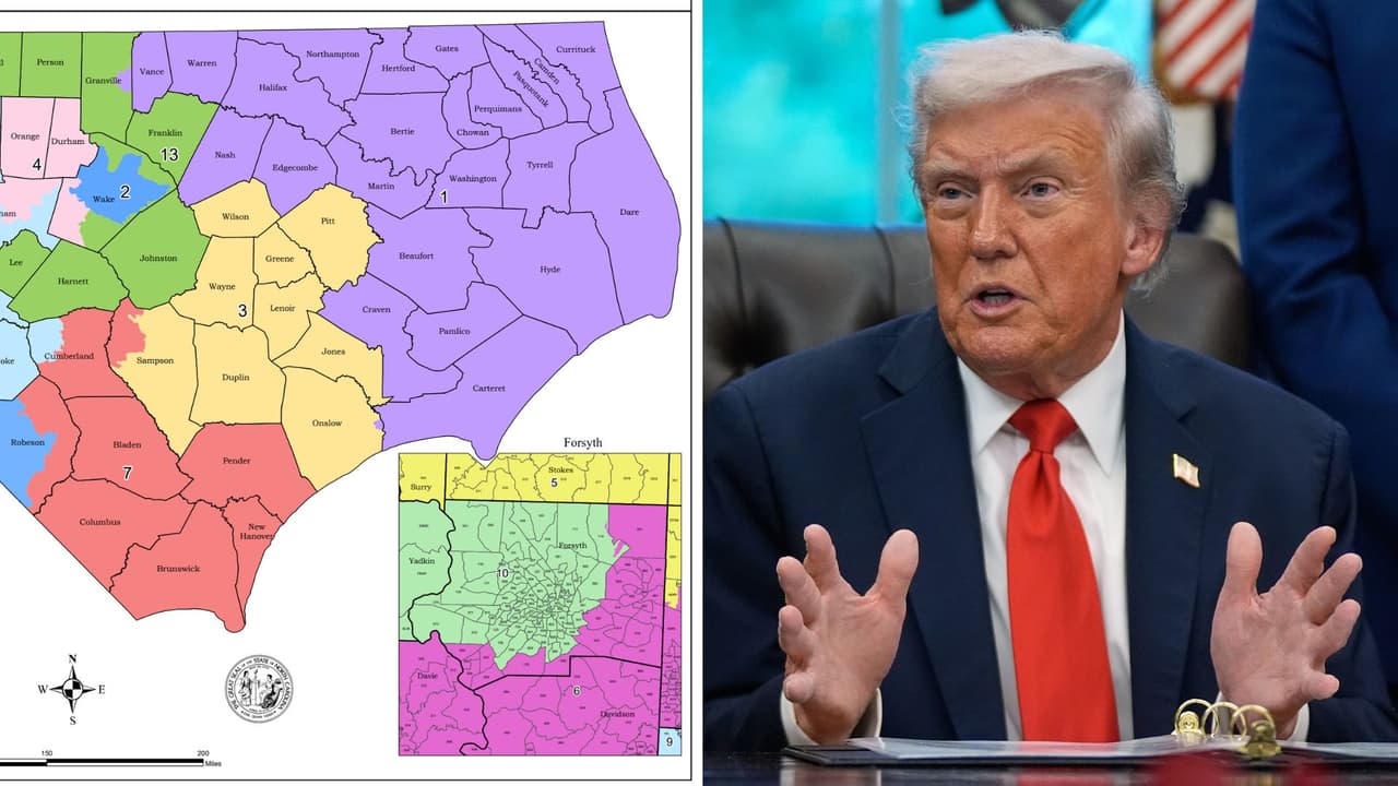 Carolina del Norte aprueba nuevos distritos respaldados por Trump, esto es lo que implica