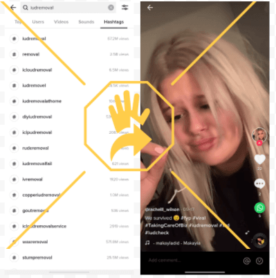 Capturas de pantalla tomadas de TikTok el 30 de septiembre de 2021.