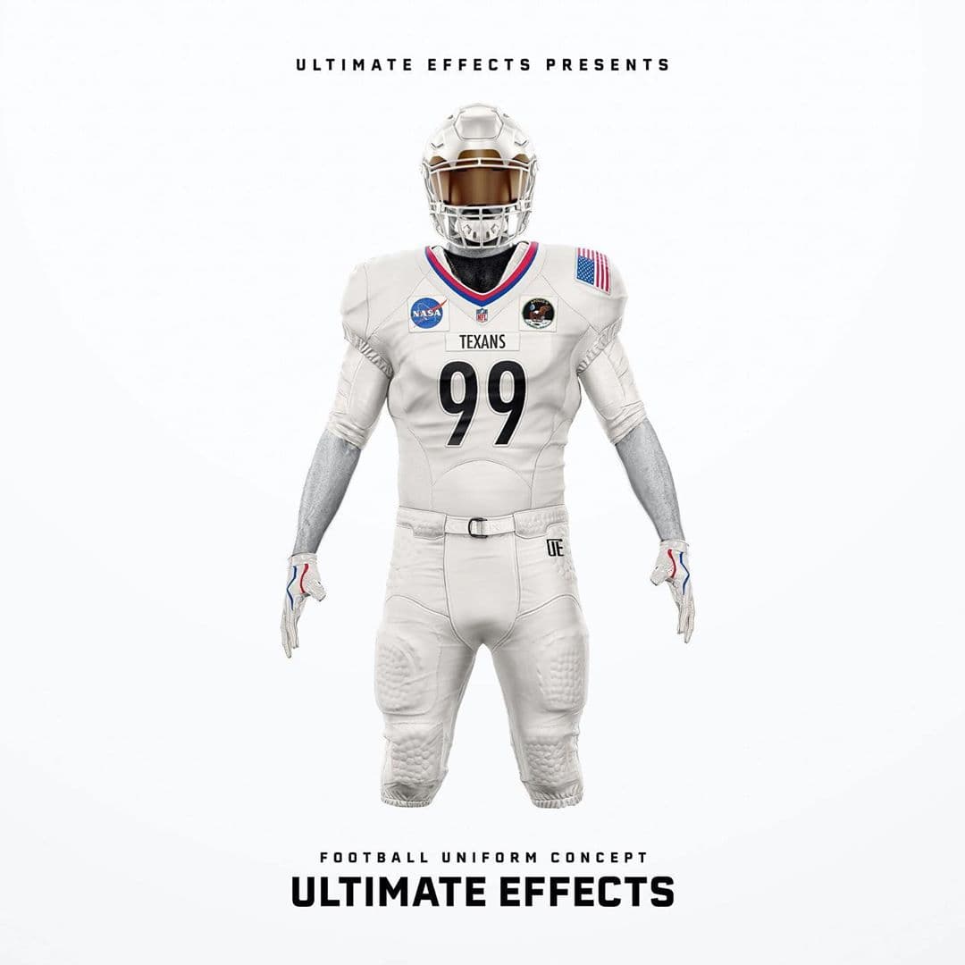 Houston Texans - Los diseñadores rinden homenaje a la misión espacial Apollo 11.