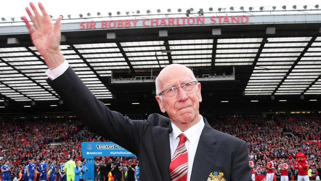 Diagnostican demencia a Sir Bobby Charlton en Inglaterra
