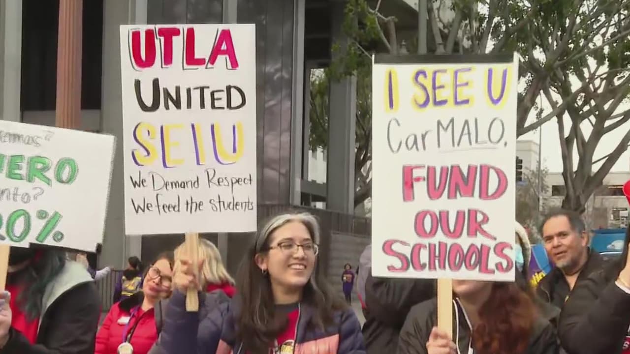 “No son salarios dignos de un empleado”: lo que alegan los trabajadores de LAUSD que se irán a huelga