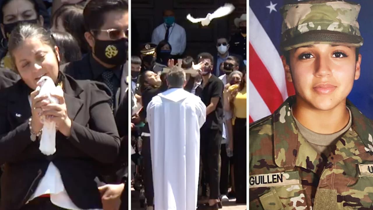 La ceremonia del 
<b><a href="https://www.univision.com/local/houston-kxln/junto-al-feretro-de-su-hija-la-madre-de-vanessa-guillen-encabeza-el-homenaje-postumo-a-la-soldado-asesinada-video">último adiós</a></b> a Vanessa Guillén se llevó a cabo el sábado 15 de agosto. Entre los asistentes estuvieron la congresista Sylvia García y el jefe de la policía de Houston, Arturo Acevedo, que indicó que la familia se despide de la soldado después de realizarle la segunda prueba de ADN.