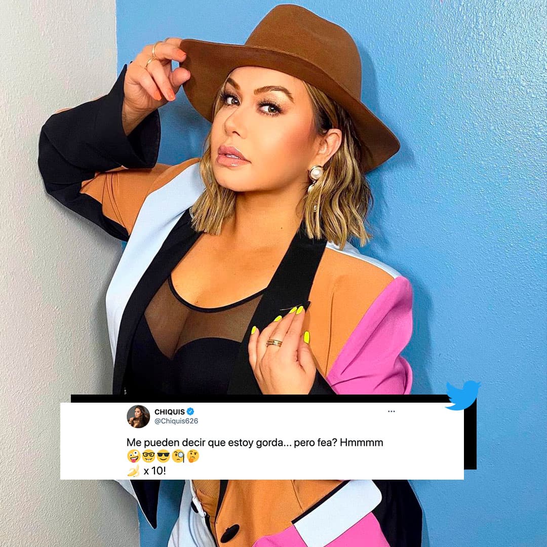 “Me pueden decir que estoy gorda…pero fea? Hmmm 🤪🤓😎🧐🤔”, anotó en su cuenta oficial y verificada de Twitter.