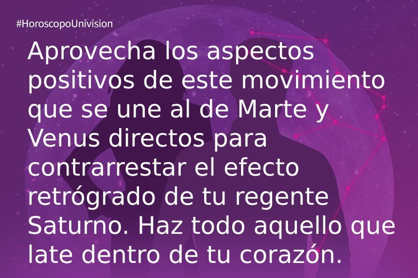 Capricornio 1 de mayo 2019