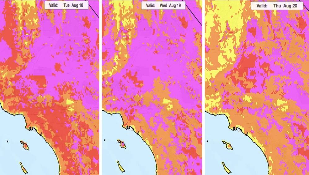 Ola de calor en California: Prevén récord de temperatura este martes, el día más caliente de la semana