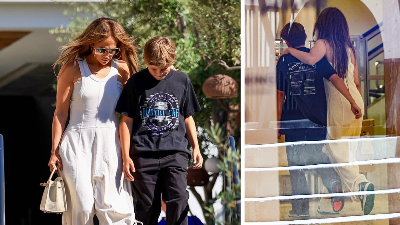 JLo y Samuel caminaron muy cercanos mientras pasaban tiempo juntos.