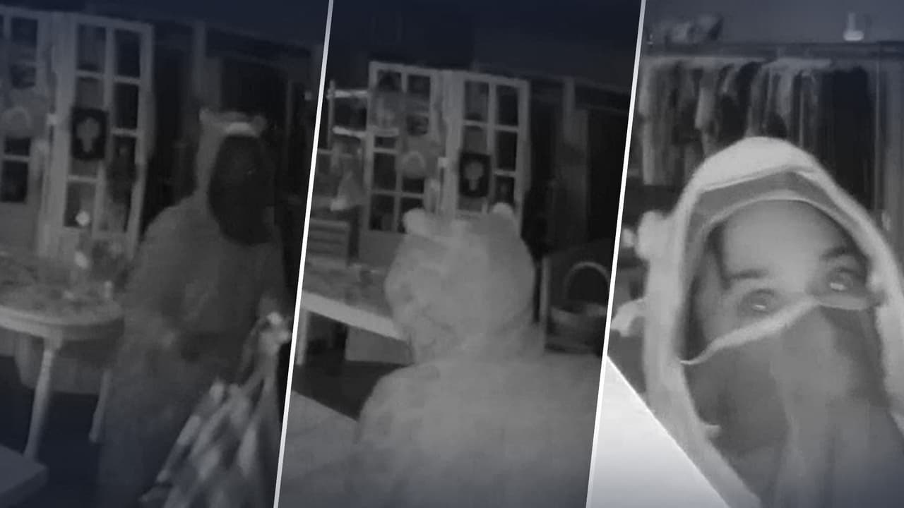 No es broma: se viste de leopardo y con tacones altos, mujer entra a una tienda de diseñador para robar y un video lo capta