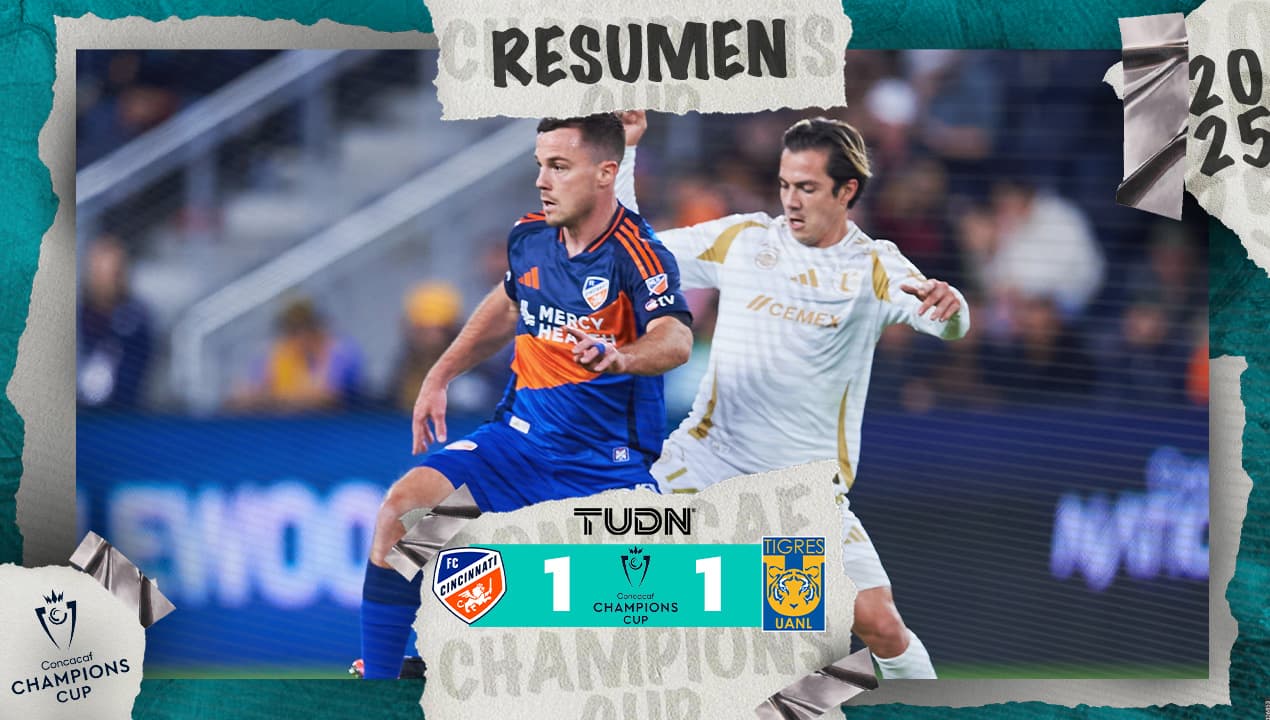 Resumen | Cincinnati y Tigres empatan a un gol en el TQL Stadium