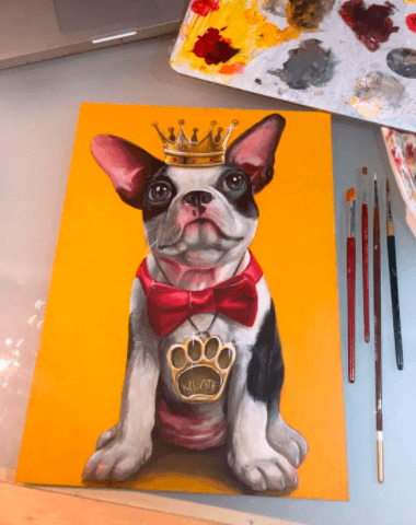 Sus fans lo acompañaron en el duelo por Kilate y hasta obras de arte recibió con la imagen de su adorado amigo, fallecido a finales de 2014.