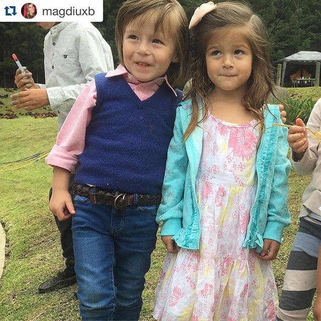 ¡Mateo y Lusiana, al igual que sus papis, son grandes amigos!