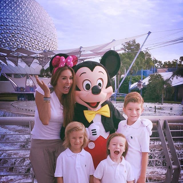Gali comparte los mejores momentos de su vida con sus pequeños, Mateo, Alexis y Claudio.