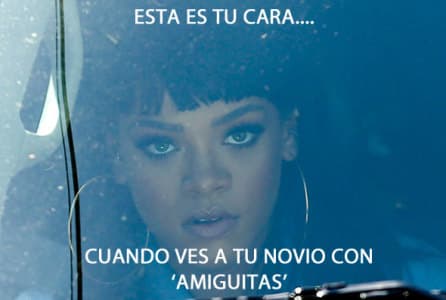 ¿Quién no ha puesto esa cara cuando ve a su galán con otras a su alrededor?