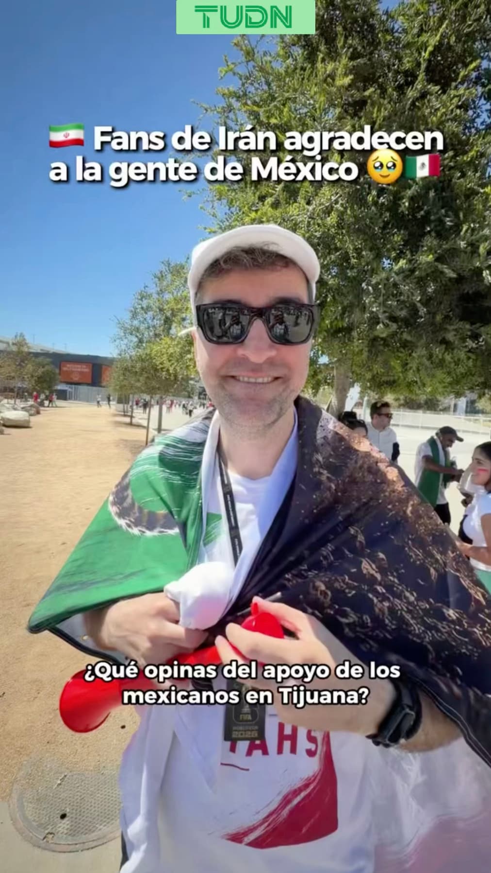 Afición de Iran agradece apoyo de México en Tijuana y en el Mundial 2026