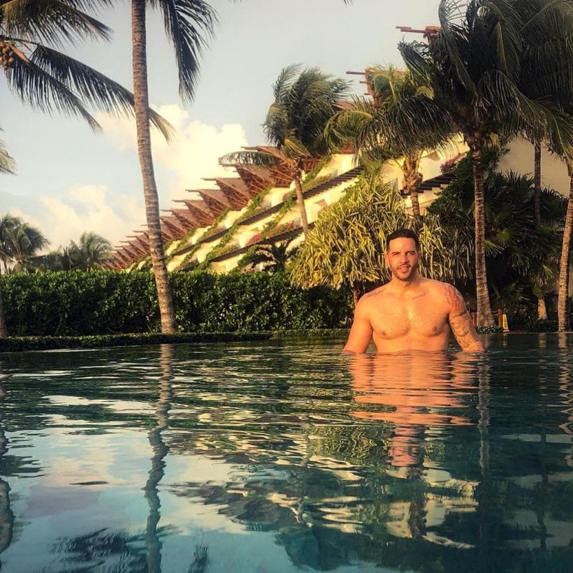 En el mes de octubre, el chef Yisus viajó por primera vez a la 
<a href="https://www.univision.com/shows/despierta-america/yisus-descubrio-la-magia-del-caribe-mexicano-asi-vivio-su-primera-vez-en-la-riviera-maya-fotos" target="_blank">Riviera Maya</a> en México y disfrutó de los sitios paradisíacos del caribe.