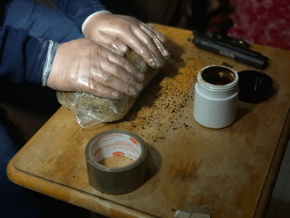 Drug traffickers say they always wear gloves when they package the fentanyl to hide their finger prints in case the drug is seized by authorities.