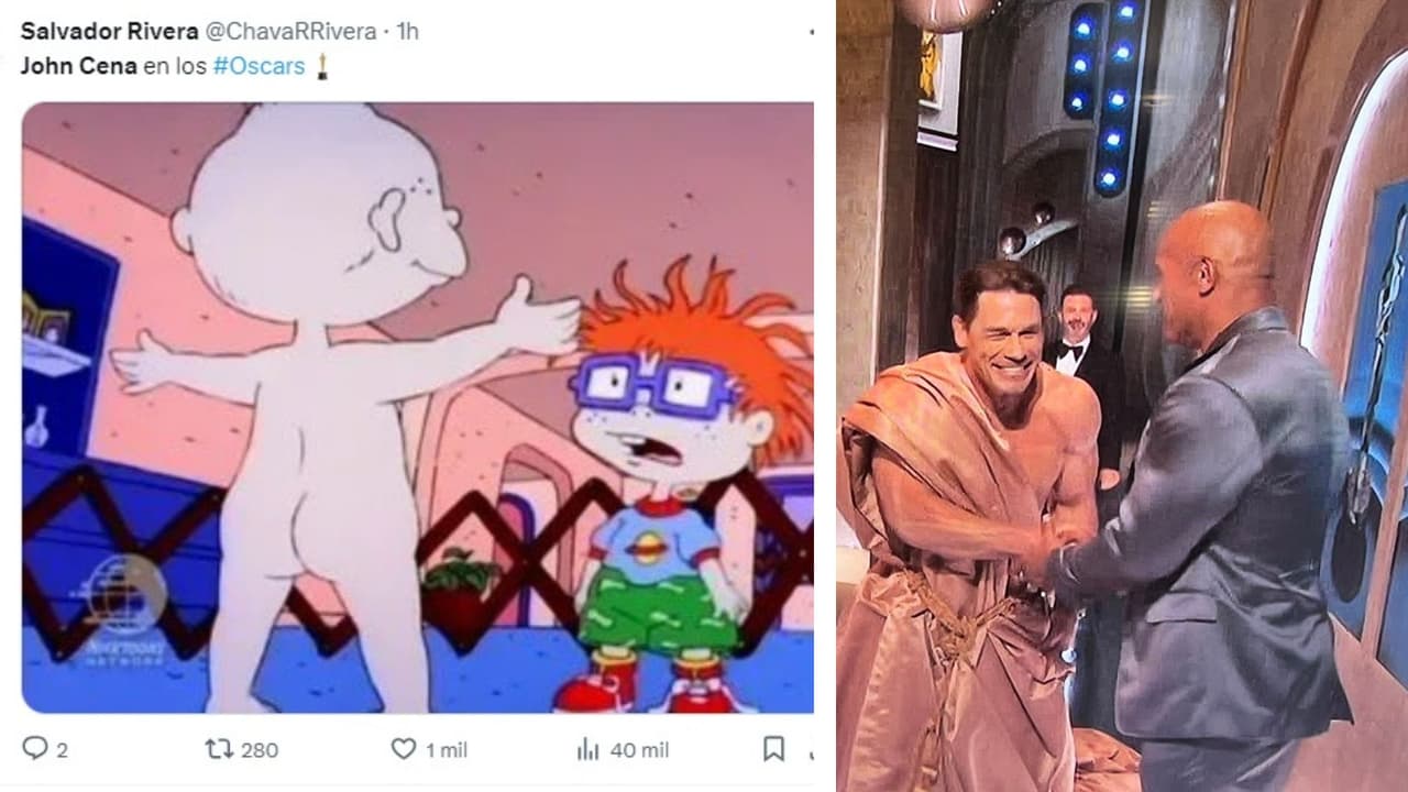 John Cena apareció sin ropa en los Premios Oscar 2024