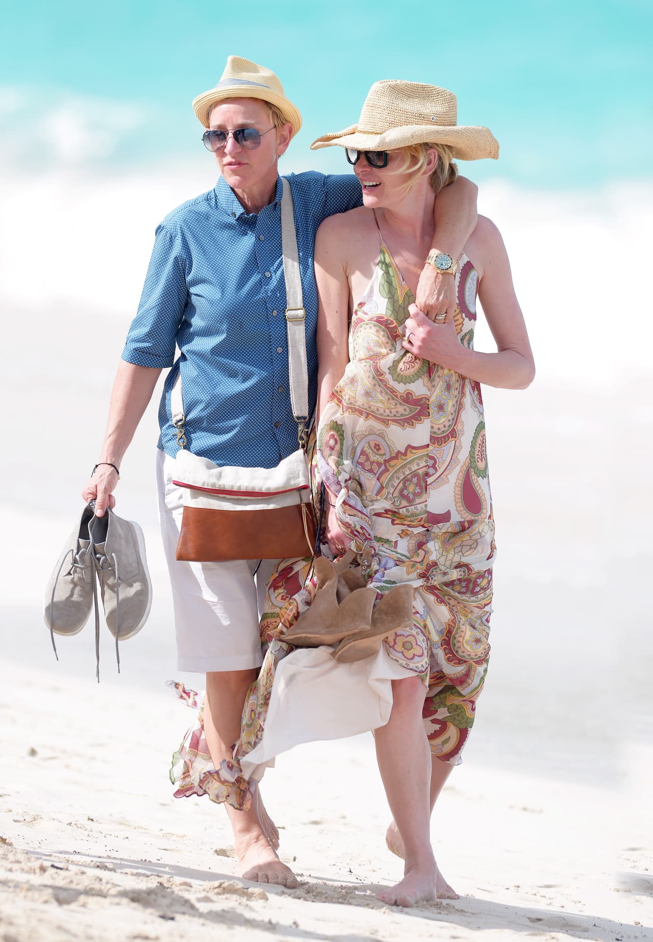 Ellen DeGeneres y Portia de Rossi también optaron por St. Barts.