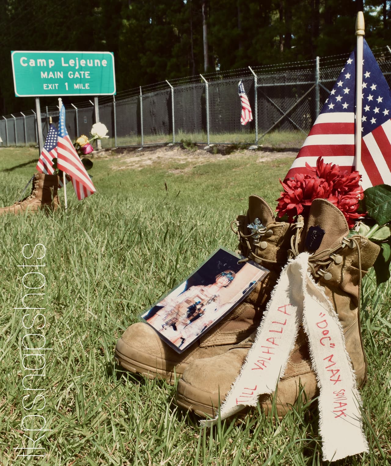 "Toda la comunidad realmente se unió para asegurarse de que fuera hermoso. Mi esposo donó un par de sus botas y honestamente fue un gran honor", agregó Plante.