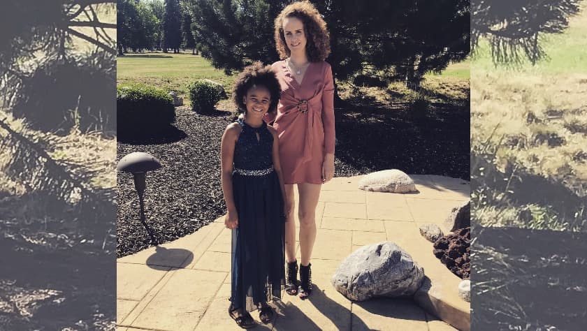 Mary MacCarthy y su hija de 10 años.