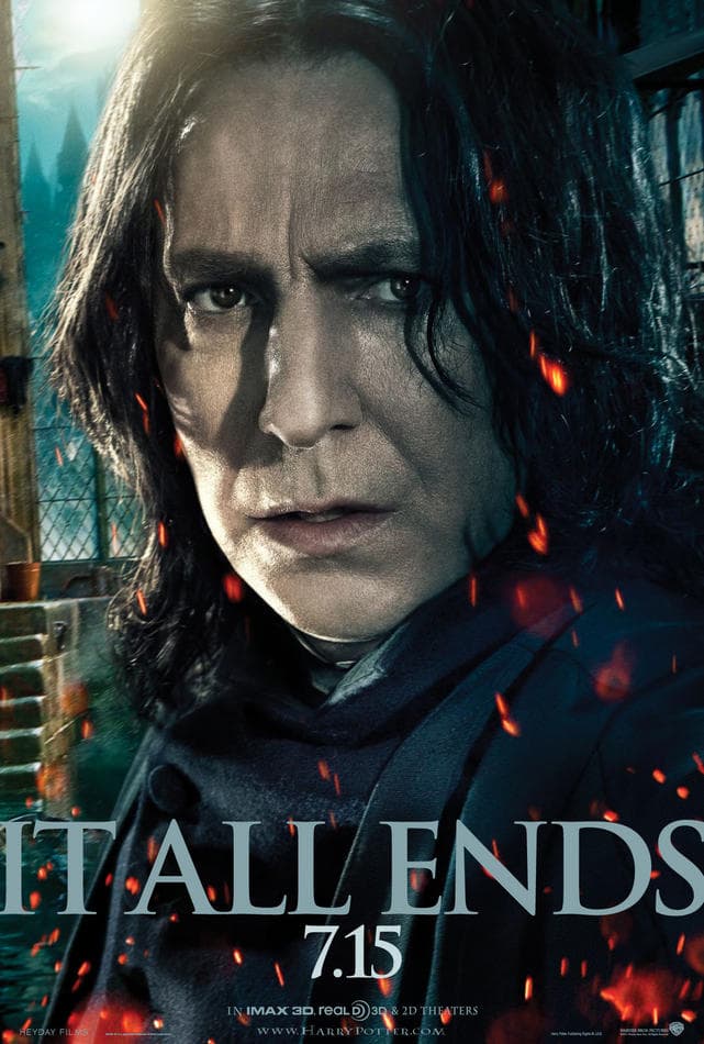Profesor Snape en Harry Potter. Harry Potter debía tener la contraparte del bien y esa corrió a cuenta del Profesor Snape, las lecciones que imparte son las de ´oclumencia´ que son para protegerlo contra los juegos mentales de Lord Voldemort.