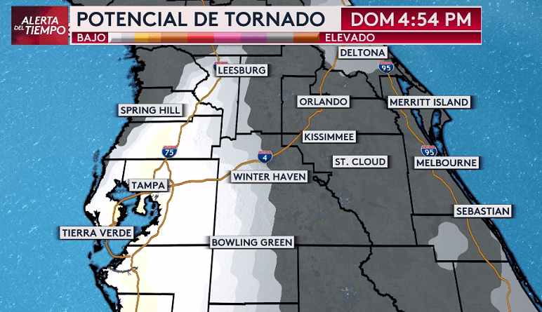 Hay potencial de tornado.