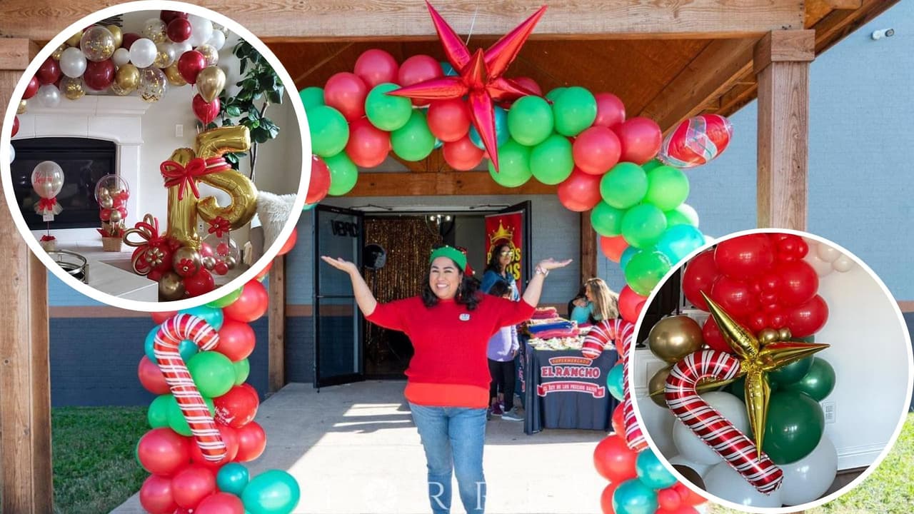 Vania emprendió su negocio de decoraciones con globos y así sostiene a sus tres hijos 