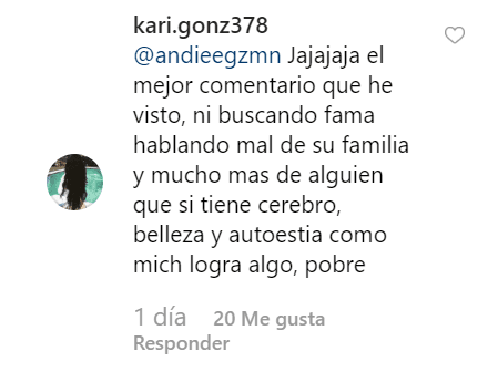 Tras este comentario, otros usuarios también se dieron a la tarea de mencionar a "Mich".