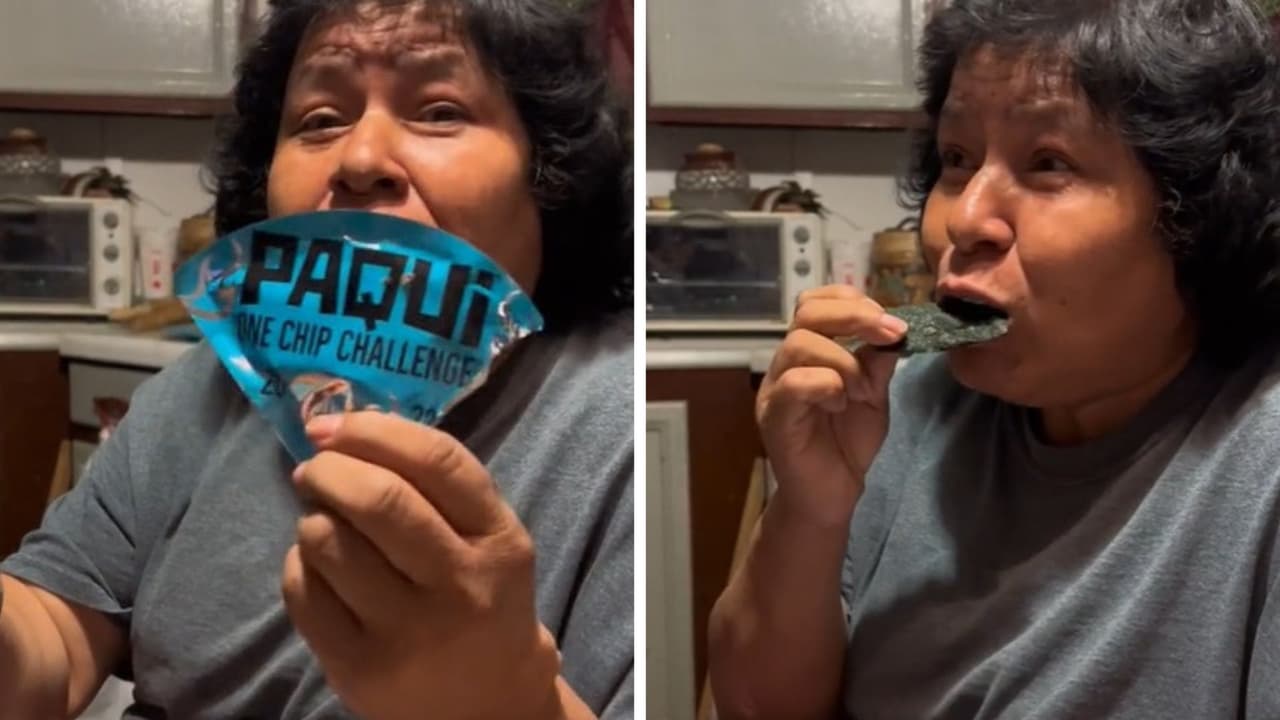 "No está ni buena": Mexicana se enfrenta a papa más picosa del mundo e impacta con su reacción