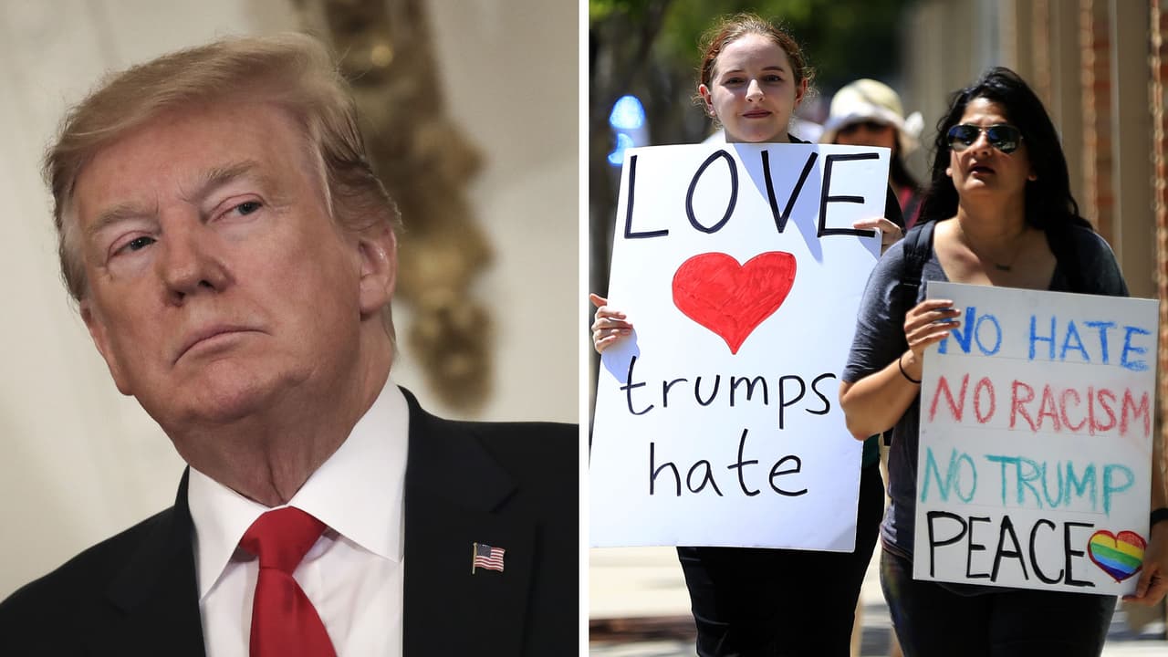 El presidente Trump llega a Atlanta en unas horas y lo esperan con protestas