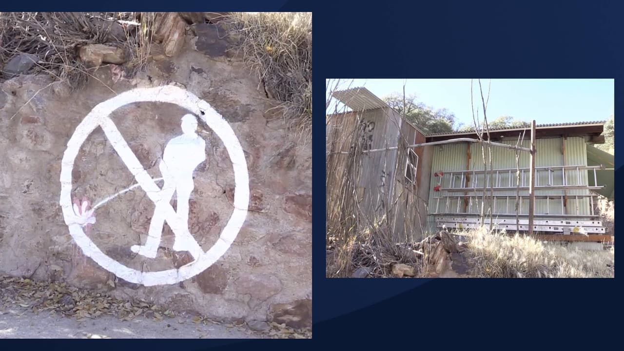Hay mucha historia y arte en Bisbee, pero también curiosas anécdotas. "Una señora vivía en esta casa, pero tenía un niño que era enemigo porque todos los días pasaba y orinaba en frente de su casa. Se enojó y pintó esto de prohibido hacer pipí "dijo una guía del 
<i>Bisbee Tour Company</i>, durante un recorrido del pueblo con Univision Arizona.