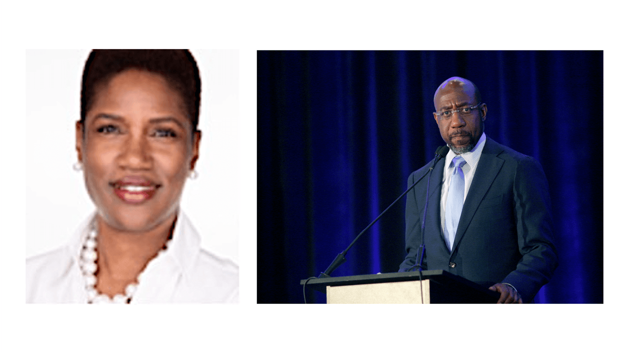 <b>Candidato a senador por Georgia del Partido Demócrata: </b>
<br>
<br>· Raphael Warnock
<br>· Tamara Johnson-Shealey